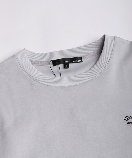 WESTSEA(ウエストシー)の「おばけ バック刺繍 半袖Tシャツ オーバーサイズ ワンポイント刺繍 グラフィックT(Tシャツ/カットソー・メンズ・ホワイト/グレー/ブラック・M/L)」の9枚目の写真