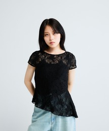 JEANASIS | イレヘムレースフレンチスリーブ/782911(Tシャツ/カットソー)