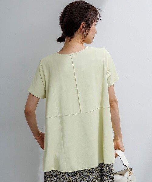 組曲(クミキョク)の「スウェットファンクションジャージー フレアカットソー(Tシャツ/カットソー・レディース・グリーン系/ホワイト系/ネイビー系/ブラウン系・2/3)」の16枚目の写真