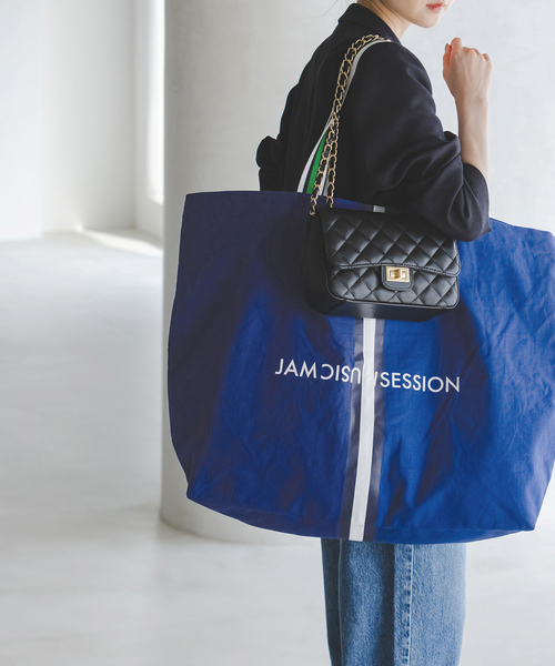 Noble（ノーブル）の「《・新色》N.Jam/エヌジャム トート Large（トートバッグ・レディース・ブルー系その他/アイボリー/マルチ・FREE）」の2枚目の写真