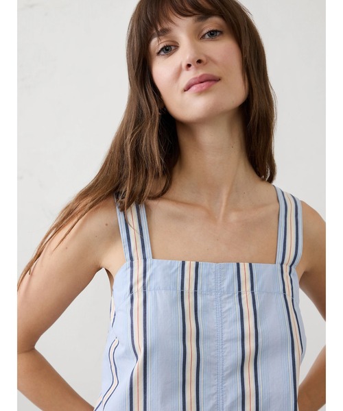 BANANA REPUBLIC FACTORY STORE(バナナリパブリック ファクトリーストア)の「BANANA REPUBLIC FACTORY STORE ボクシー トップステッチ タンクトップ(シャツ/ブラウス・レディース・ブルー/ネイビー・L/M/S/XS)」の4枚目の写真