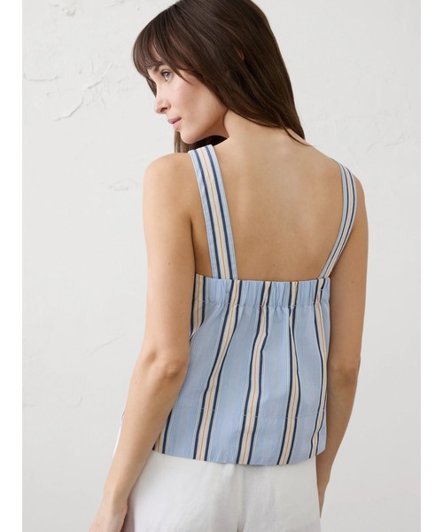 BANANA REPUBLIC FACTORY STORE(バナナリパブリック ファクトリーストア)の「BANANA REPUBLIC FACTORY STORE ボクシー トップステッチ タンクトップ(シャツ/ブラウス・レディース・ブルー/ネイビー・L/M/S/XS)」の5枚目の写真