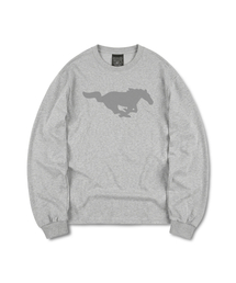 DURT（ ）の「FIRE HORSE LONG SLEEVE TEE (GREY)（Tシャツ/カットソー）」