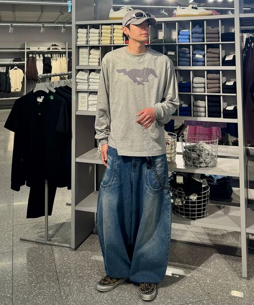 DURTの「FIRE HORSE LONG SLEEVE TEE (GREY)(Tシャツ/カットソー・レディース・その他・SMALL/MEDIUM/LARGE/X-LARGE)」の3枚目の写真