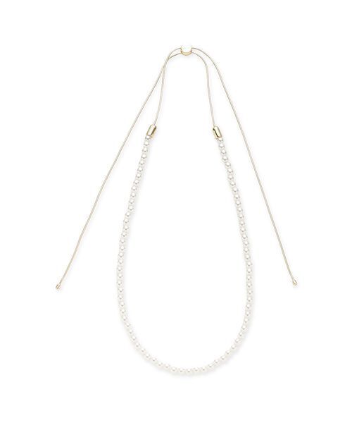 Mila Owen（ミラオーウェン）の「【EVERYDAY PROOF JEWELRY 】パールスライダーネックレス（ネックレス・レディース・ゴールド・F）」の2枚目の写真