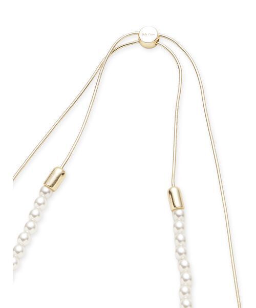 Mila Owen（ミラオーウェン）の「【EVERYDAY PROOF JEWELRY 】パールスライダーネックレス（ネックレス・レディース・ゴールド・F）」の4枚目の写真