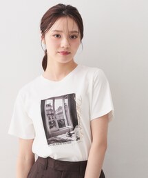 【接触冷感/UVケア】転写箔プリントTシャツ《洗濯機OK》