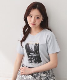 【接触冷感/UVケア】転写箔プリントTシャツ《洗濯機OK》