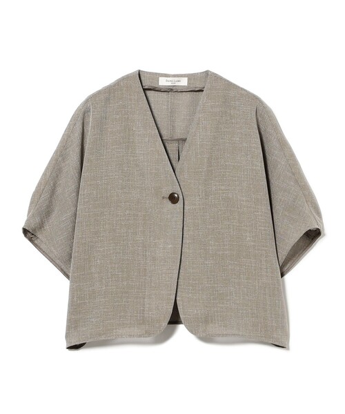Demi-Luxe BEAMS(デミルクス ビームス)の「ツイード メッシュ タック ジャケット(その他アウター・レディース・ベージュ/グレー・36/38)」の11枚目の写真