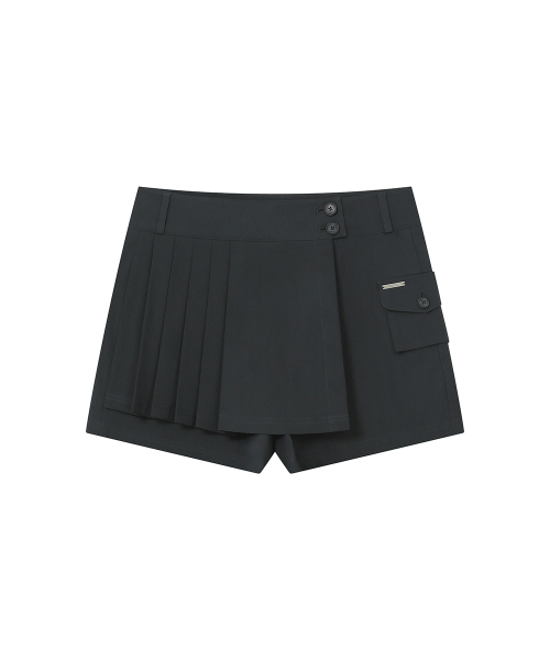 Miseki SEOUL(ミセキソウル)の「Pleats mini skort CHARCOAL(その他パンツ・レディース・その他・1/2)」の2枚目の写真