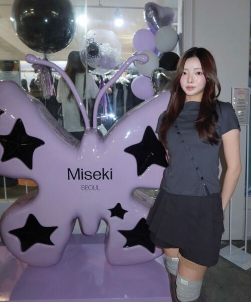 Miseki SEOUL(ミセキソウル)の「Pleats mini skort CHARCOAL(その他パンツ・レディース・その他・1/2)」の5枚目の写真