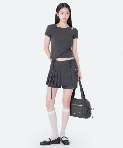 Miseki SEOUL(ミセキソウル)の「Pleats mini skort CHARCOAL(その他パンツ・レディース・その他・1/2)」の6枚目の写真