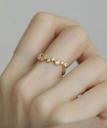 YU-KA:ジルコニアラインリング Zirconia Line Ring