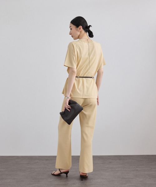 SALON adam et rope'（サロン アダム エ ロペ）の「クールニットエフォートレスパンツ / セットアップ対応（その他パンツ・レディース・キナリ/ブラック・FREE）」の16枚目の写真