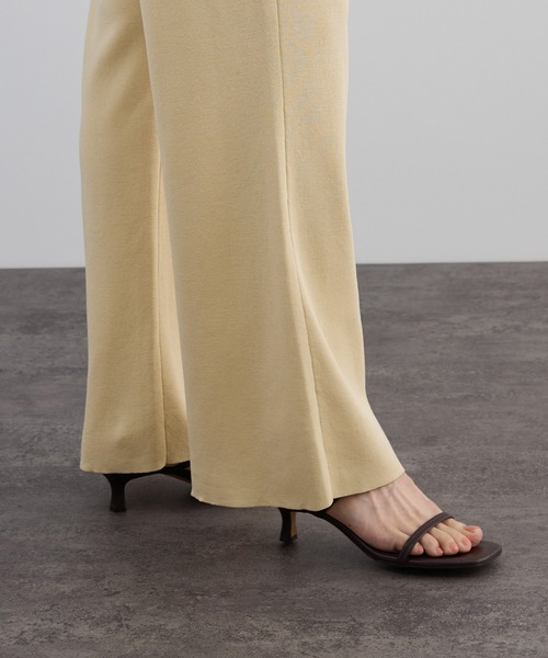 SALON adam et rope'(サロン アダム エ ロペ)の「クールニットエフォートレスパンツ / セットアップ対応(その他パンツ・レディース・キナリ/ブラック・FREE)」の13枚目の写真