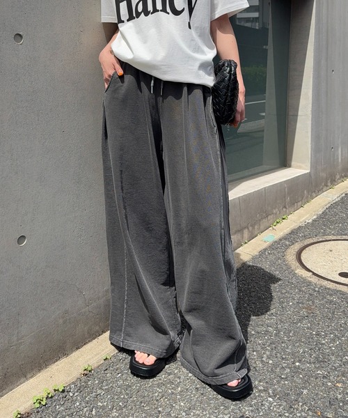 meilmada(メイルマダ)の「サイド切替スウェットパンツ(スウェットパンツ・レディース・アイボリー/チャコールグレー/ブルー・FREE)」の5枚目の写真