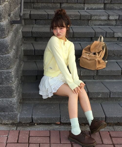 RONRON(ロンロン)の「SOFT DAYS KNIT CARDIGAN YELLOW(ニット/セーター・レディース・その他・FREE)」の6枚目の写真