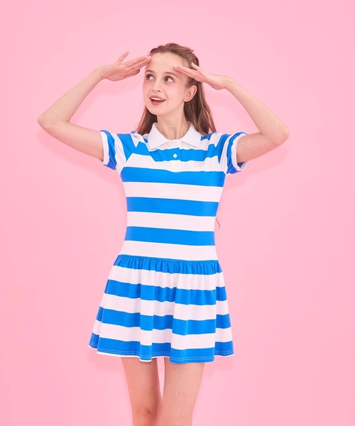 セール】Border polo Onepiece / ボーダーポロワンピース（ワンピース