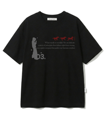 FUZZY SCAN（ファジスキャン）の「インディケートオーバーサイズ半袖Tシャツブラック（Tシャツ/カットソー）」