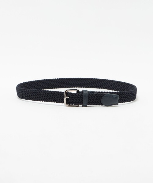 L'arcobaleno(ラルコバレーノ)の「<L'arcobaleno>MESH BELT/ エラスティック メッシュベルト(ベルト・メンズ・ブラック/ネイビー/ダークブラウン・M/L)」の1枚目の写真