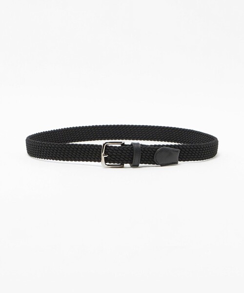 L'arcobaleno(ラルコバレーノ)の「<L'arcobaleno>MESH BELT/ エラスティック メッシュベルト(ベルト・メンズ・ブラック/ネイビー/ダークブラウン・M/L)」の2枚目の写真