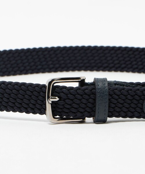 L'arcobaleno(ラルコバレーノ)の「<L'arcobaleno>MESH BELT/ エラスティック メッシュベルト(ベルト・メンズ・ブラック/ネイビー/ダークブラウン・M/L)」の5枚目の写真