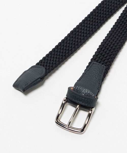 L'arcobaleno(ラルコバレーノ)の「<L'arcobaleno>MESH BELT/ エラスティック メッシュベルト(ベルト・メンズ・ブラック/ネイビー/ダークブラウン・M/L)」の6枚目の写真