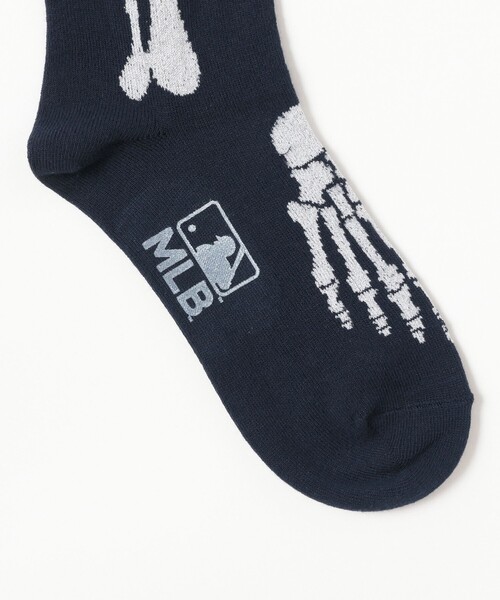BEAMS BOY(ビームスボーイ)の「ROSTER SOX / MLB BONE SOX(ソックス/靴下・レディース・ホワイト/ブラック/ネイビー・ONE SIZE)」の6枚目の写真