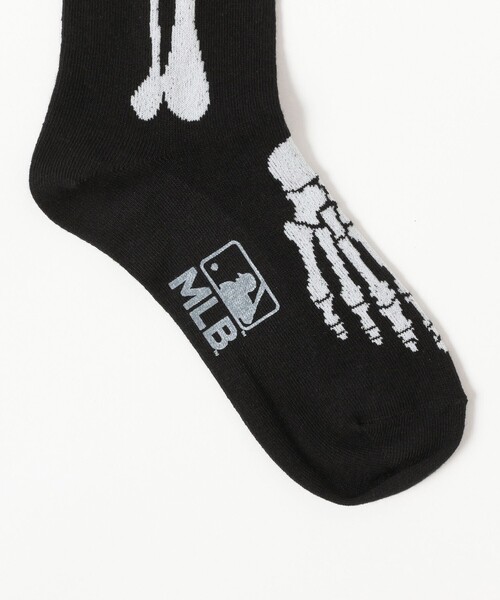 BEAMS BOY(ビームスボーイ)の「ROSTER SOX / MLB BONE SOX(ソックス/靴下・レディース・ホワイト/ブラック/ネイビー・ONE SIZE)」の8枚目の写真