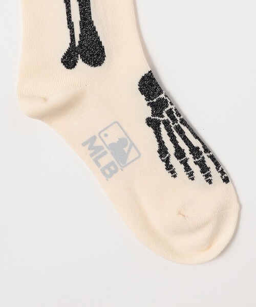 BEAMS BOY(ビームスボーイ)の「ROSTER SOX / MLB BONE SOX(ソックス/靴下・レディース・ホワイト/ブラック/ネイビー・ONE SIZE)」の10枚目の写真