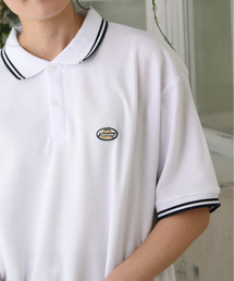【neos】GENUINE DICKIES ジェニュイン ディッキーズ ワンポイント 刺繍 ワッペン ルーズシルエット ポロシャツ 吸水速乾 ビッグシルエット ユニセックス