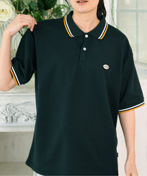 【neos】GENUINE DICKIES ジェニュイン ディッキーズ ワンポイント 刺繍 ワッペン ルーズシルエット ポロシャツ 吸水速乾 ビッグシルエット ユニセックス