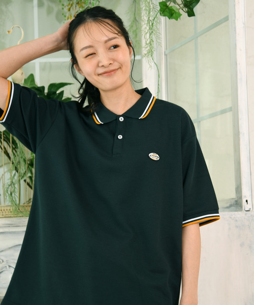 Dickies(ディッキーズ)の「【neos】GENUINE DICKIES ジェニュイン ディッキーズ ワンポイント 刺繍 ワッペン ルーズシルエット ポロシャツ 吸水速乾 ビッグシルエット ユニセックス(ポロシャツ・レディース・グリーン/ホワイト/ブラック/キャメル・X-LARGE/LARGE/MEDIUM)」の11枚目の写真