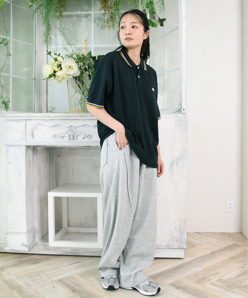 Dickies(ディッキーズ)の「【neos】GENUINE DICKIES ジェニュイン ディッキーズ ワンポイント 刺繍 ワッペン ルーズシルエット ポロシャツ 吸水速乾 ビッグシルエット ユニセックス(ポロシャツ・レディース・グリーン/ホワイト/ブラック/キャメル・X-LARGE/LARGE/MEDIUM)」の12枚目の写真