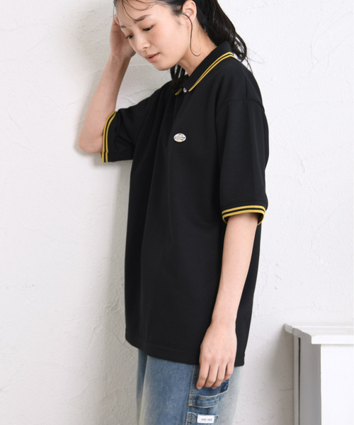 Dickies(ディッキーズ)の「【neos】GENUINE DICKIES ジェニュイン ディッキーズ ワンポイント 刺繍 ワッペン ルーズシルエット ポロシャツ 吸水速乾 ビッグシルエット ユニセックス(ポロシャツ・レディース・グリーン/ホワイト/ブラック/キャメル・X-LARGE/LARGE/MEDIUM)」の7枚目の写真