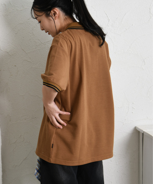 Dickies(ディッキーズ)の「【neos】GENUINE DICKIES ジェニュイン ディッキーズ ワンポイント 刺繍 ワッペン ルーズシルエット ポロシャツ 吸水速乾 ビッグシルエット ユニセックス(ポロシャツ・レディース・グリーン/ホワイト/ブラック/キャメル・X-LARGE/LARGE/MEDIUM)」の19枚目の写真