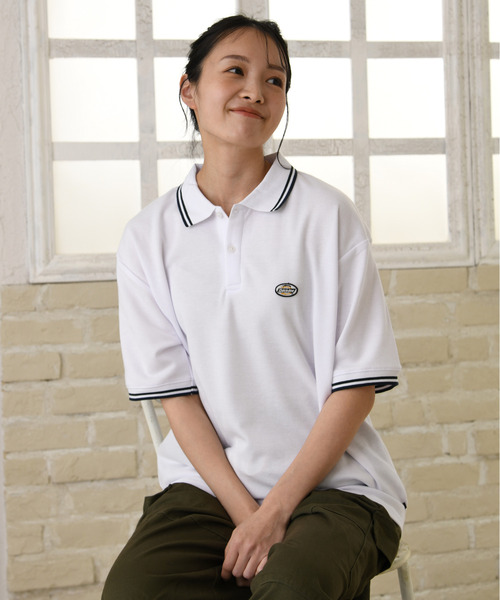 Dickies(ディッキーズ)の「【neos】GENUINE DICKIES ジェニュイン ディッキーズ ワンポイント 刺繍 ワッペン ルーズシルエット ポロシャツ 吸水速乾 ビッグシルエット ユニセックス(ポロシャツ・レディース・グリーン/ホワイト/ブラック/キャメル・X-LARGE/LARGE/MEDIUM)」の21枚目の写真