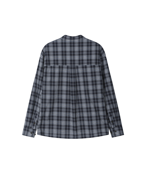 SECONDMONO（セカンドモノローグ）の「Loose Fit Check Shirt [NAVY]_SESH028NAVY（シャツ/ブラウス・レディース・その他・SMALL/MEDIUM/LARGE）」の2枚目の写真