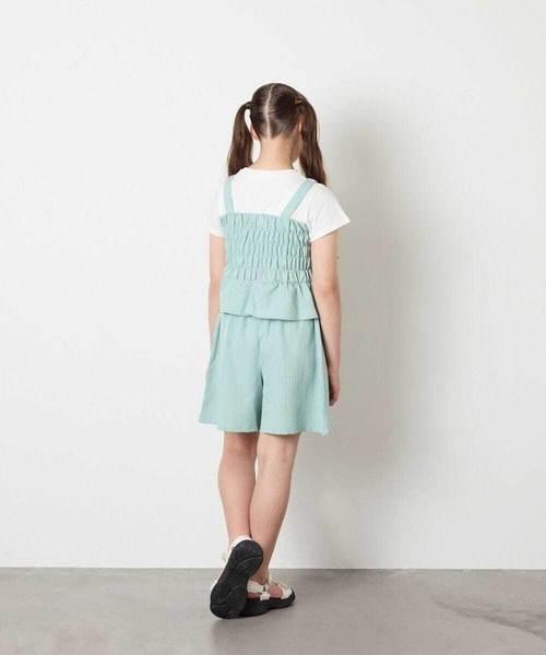 a.v.v（アーヴェヴェ）の「[120-160]【セットアップ可能】タックショートパンツ（その他パンツ・キッズ・ミント/ネイビー・120/130/150/140/160）」の11枚目の写真