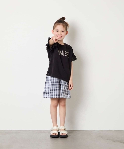 a.v.v（アーヴェヴェ）の「[120-160]【セットアップ可能】タックショートパンツ（その他パンツ・キッズ・ミント/ネイビー・120/130/150/140/160）」の17枚目の写真