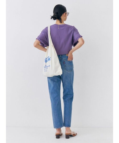 Ungrid(アングリッド)の「ロゴアソートハーフスリーブTee(Tシャツ/カットソー・レディース・パープル/オレンジ/チャコールグレー/オフホワイト・FREE)」の12枚目の写真