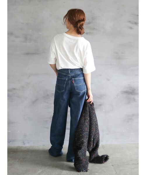 Ungrid(アングリッド)の「ロゴアソートハーフスリーブTee(Tシャツ/カットソー・レディース・パープル/オレンジ/チャコールグレー/オフホワイト・FREE)」の14枚目の写真