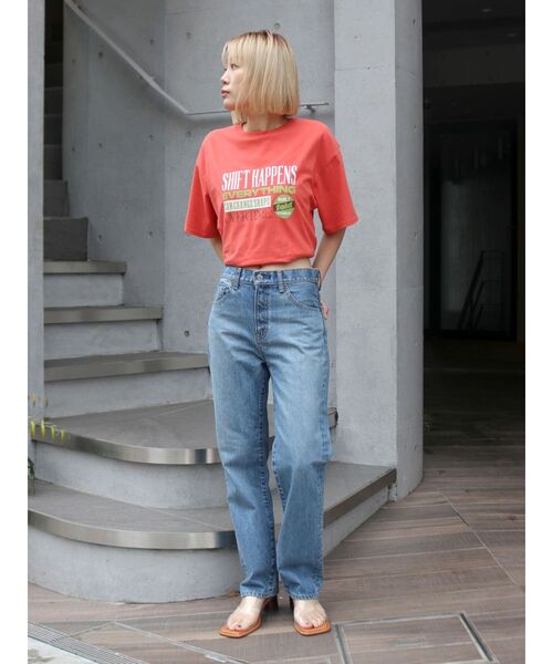 Ungrid(アングリッド)の「ロゴアソートハーフスリーブTee(Tシャツ/カットソー・レディース・パープル/オレンジ/チャコールグレー/オフホワイト・FREE)」の22枚目の写真