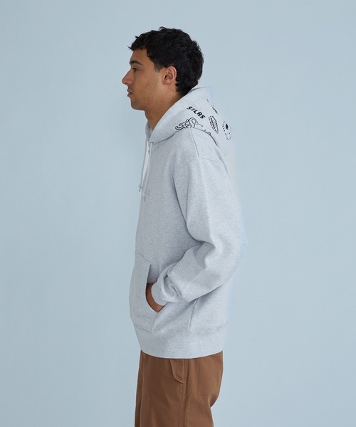 SILAS(サイラス)の「ARCHIVE MASHUP HOODED ZIP SWEATSHIRT(パーカー・メンズ・アッシュ/ブラック/ネイビー・M/XL/L)」の5枚目の写真
