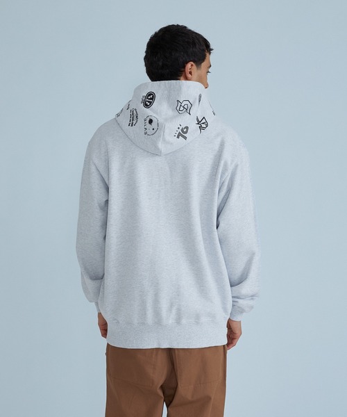 SILAS(サイラス)の「ARCHIVE MASHUP HOODED ZIP SWEATSHIRT(パーカー・メンズ・アッシュ/ブラック/ネイビー・M/XL/L)」の6枚目の写真