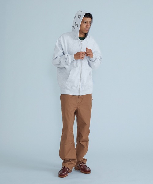 SILAS(サイラス)の「ARCHIVE MASHUP HOODED ZIP SWEATSHIRT(パーカー・メンズ・アッシュ/ブラック/ネイビー・M/XL/L)」の8枚目の写真