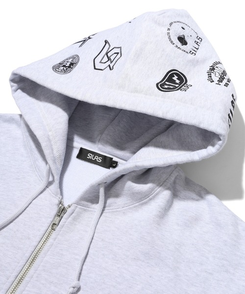SILAS(サイラス)の「ARCHIVE MASHUP HOODED ZIP SWEATSHIRT(パーカー・メンズ・アッシュ/ブラック/ネイビー・M/XL/L)」の9枚目の写真