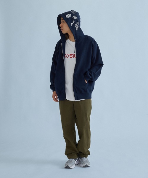 SILAS(サイラス)の「ARCHIVE MASHUP HOODED ZIP SWEATSHIRT(パーカー・メンズ・アッシュ/ブラック/ネイビー・M/XL/L)」の19枚目の写真