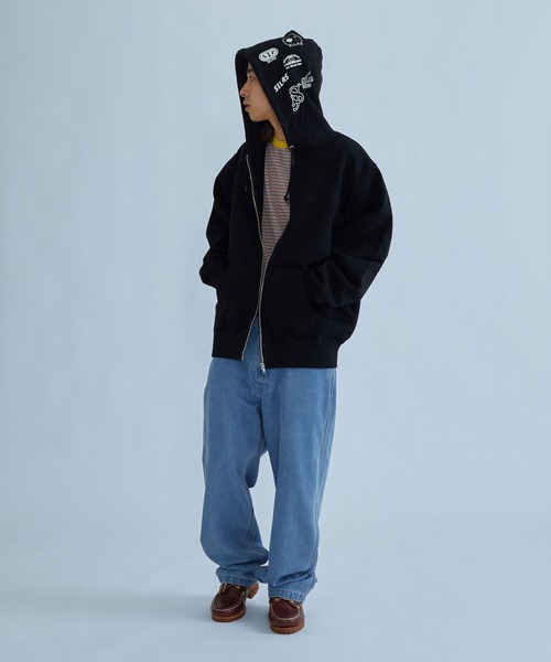 SILAS(サイラス)の「ARCHIVE MASHUP HOODED ZIP SWEATSHIRT(パーカー・メンズ・アッシュ/ブラック/ネイビー・M/XL/L)」の21枚目の写真