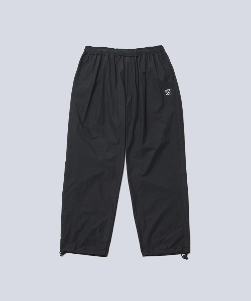 STANCE SEOUL(スタンス・ソウル)の「NYLON STANCE WIDE EASY PANTS (MATTE BLACK)(スウェットパンツ・レディース・その他・S-M/M-L)」の1枚目の写真